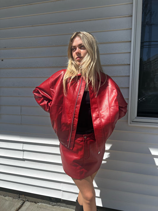 VINTAGE OVERSIZED BOMBER JACKET