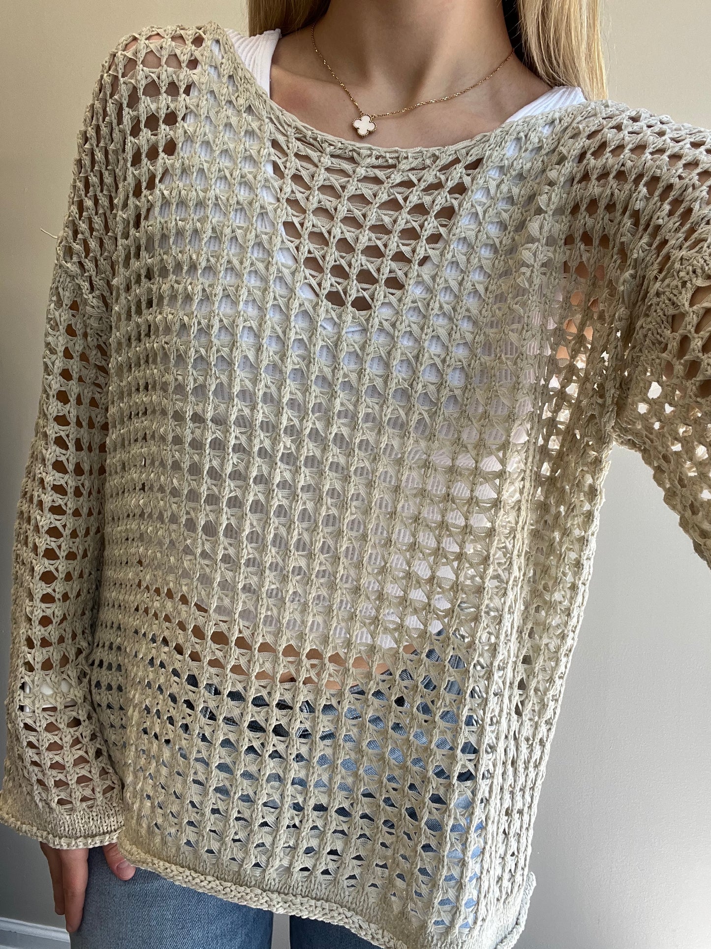 BECKY CROCHET SWEATER