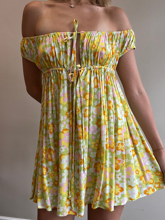 FRESH CITRUS CAP SLEEVE TOP