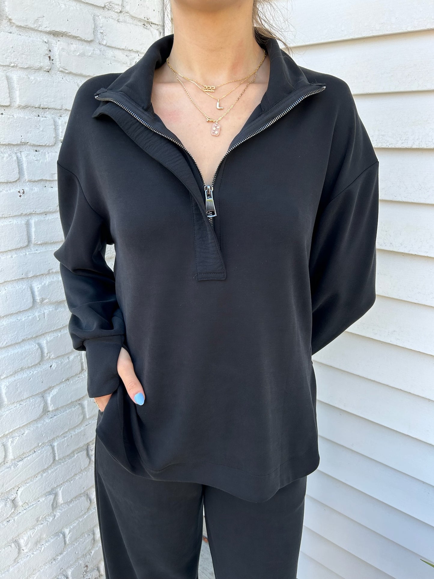 BROOKE ZIPPER TOP