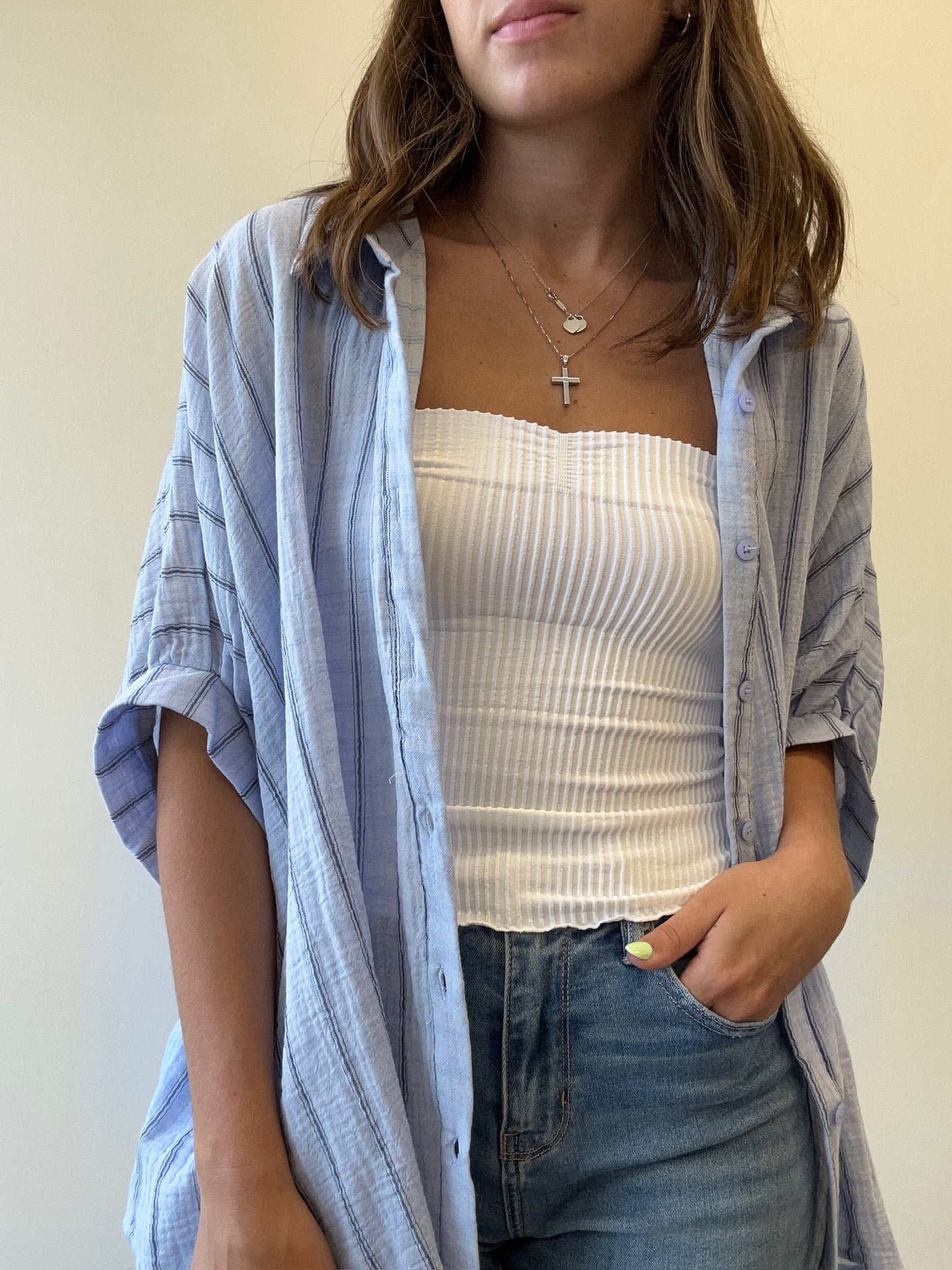 DROP SHOULDER BLOUSE