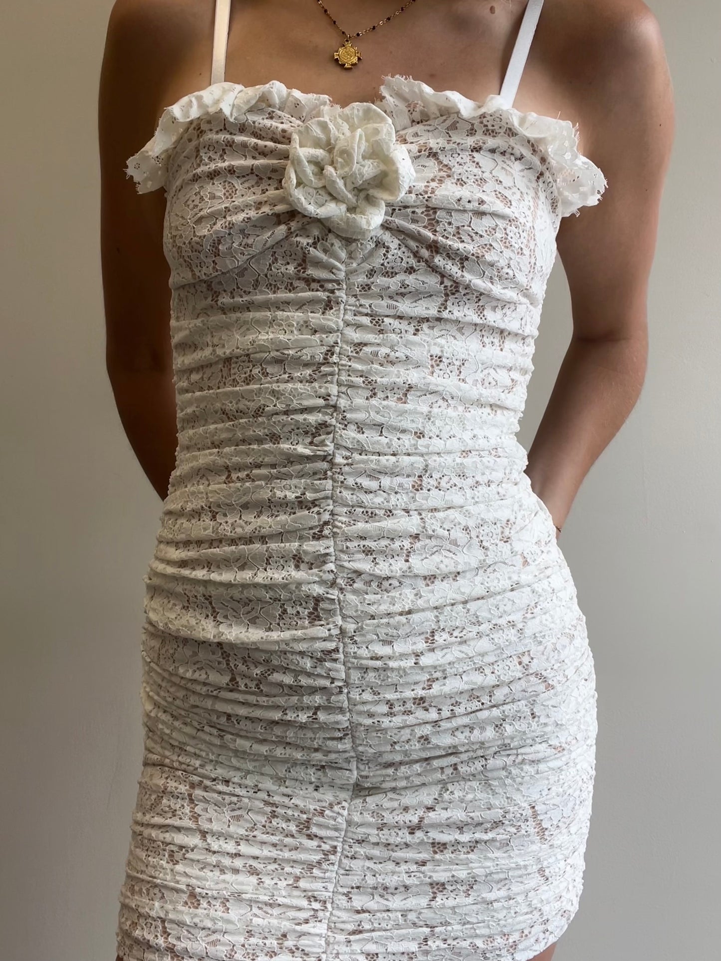 ROSETTE MINI DRESS