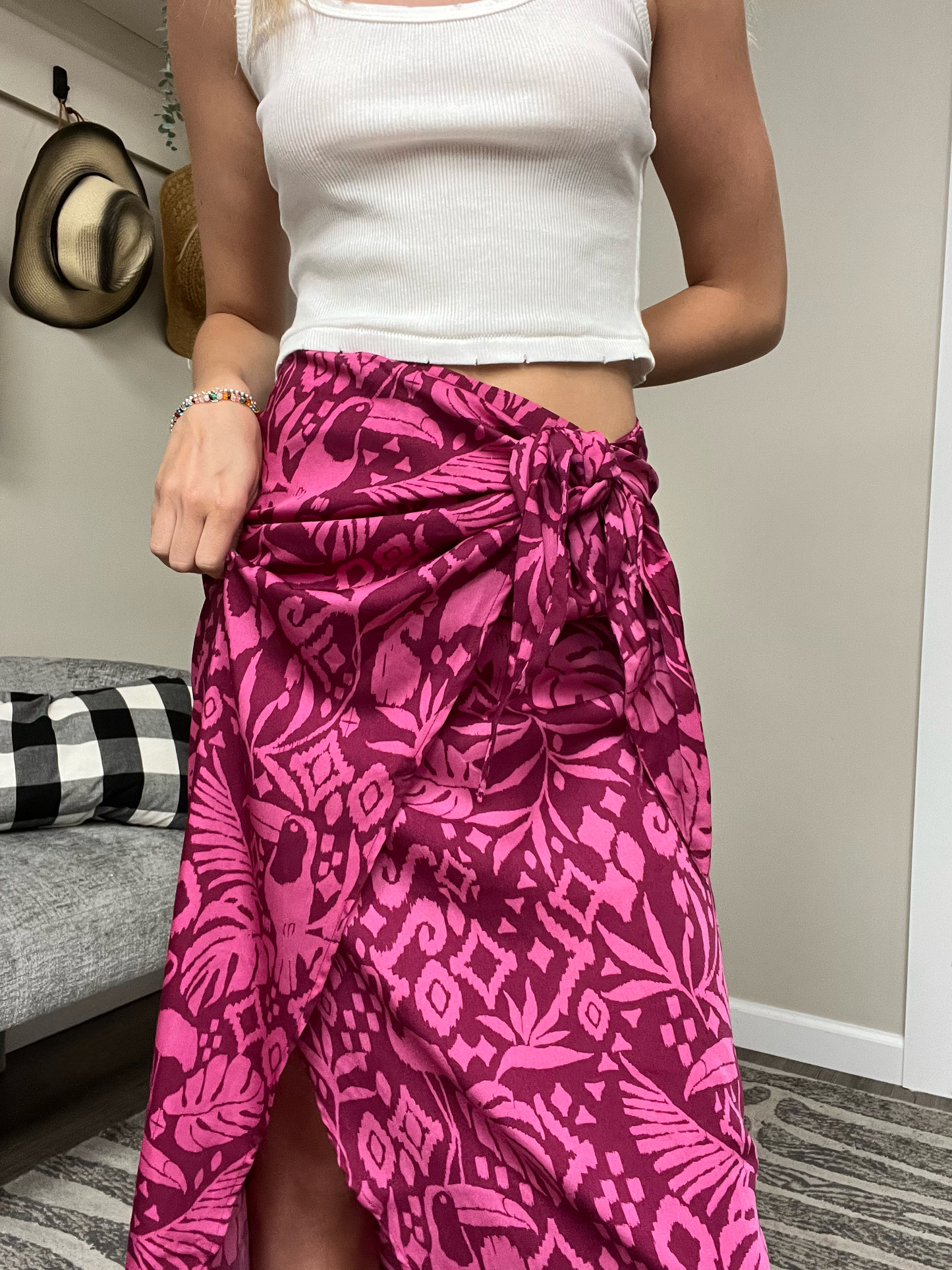 BOYSENBERRY MIDI SKIRT