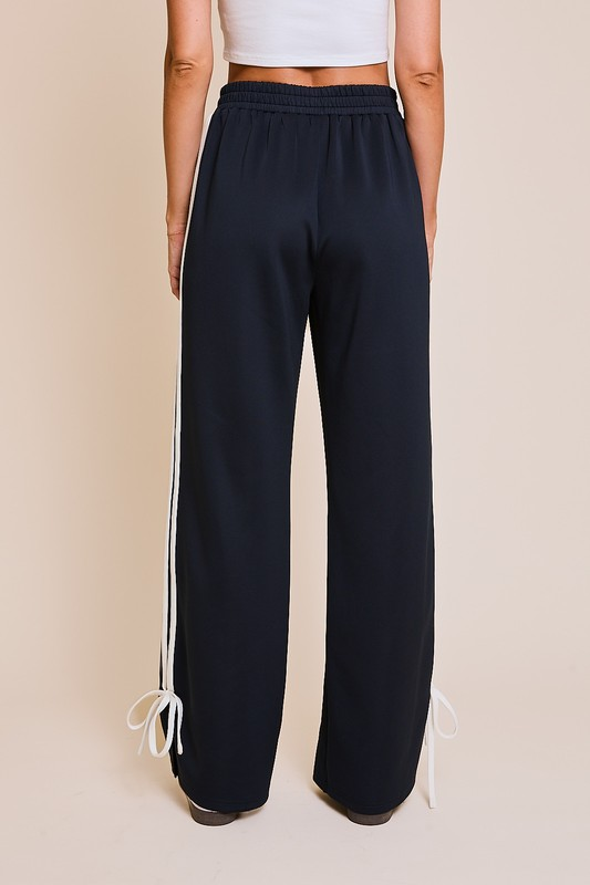 BOW DETAIL TRACK PANTS