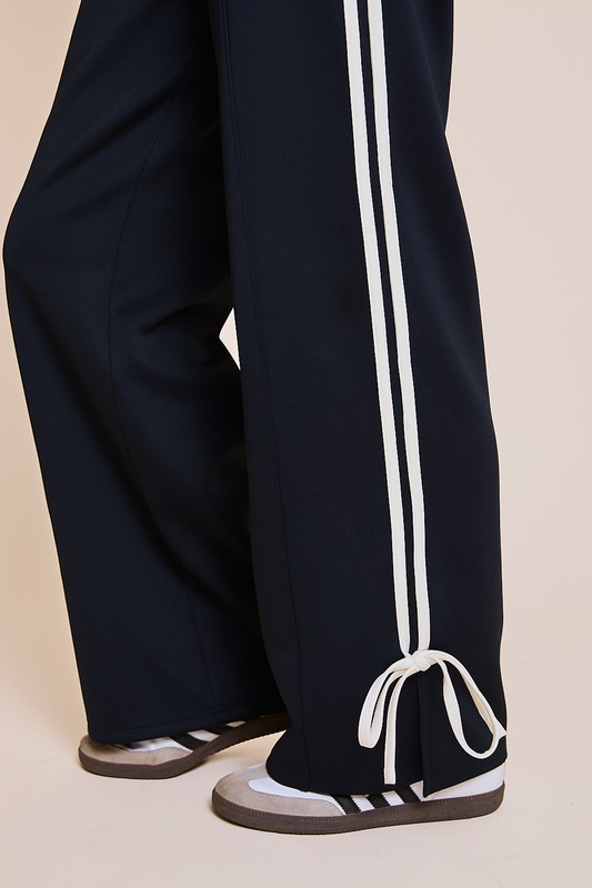BOW DETAIL TRACK PANTS