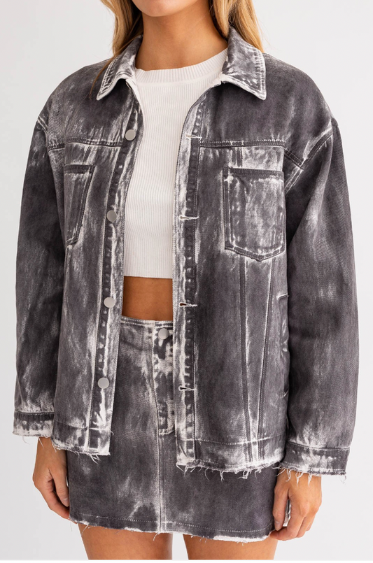 VINTAGE WASHED OVERSIZED JACKET