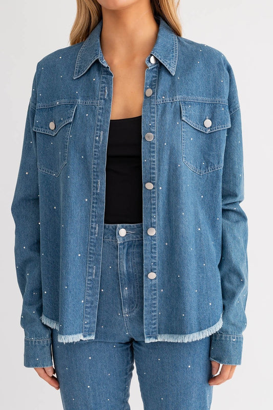 OVERSIZED DENIM SHACKET