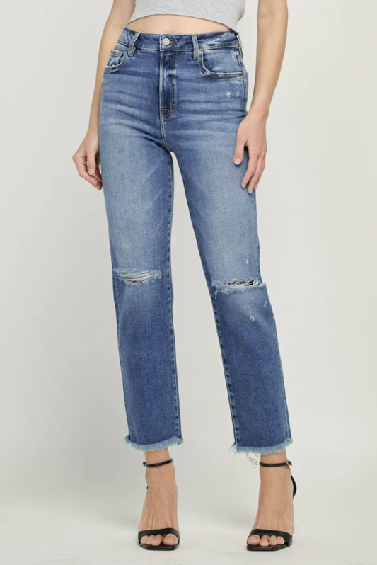 TRACEY FRAYED HEM STRAIGHT HD1435ST-DK